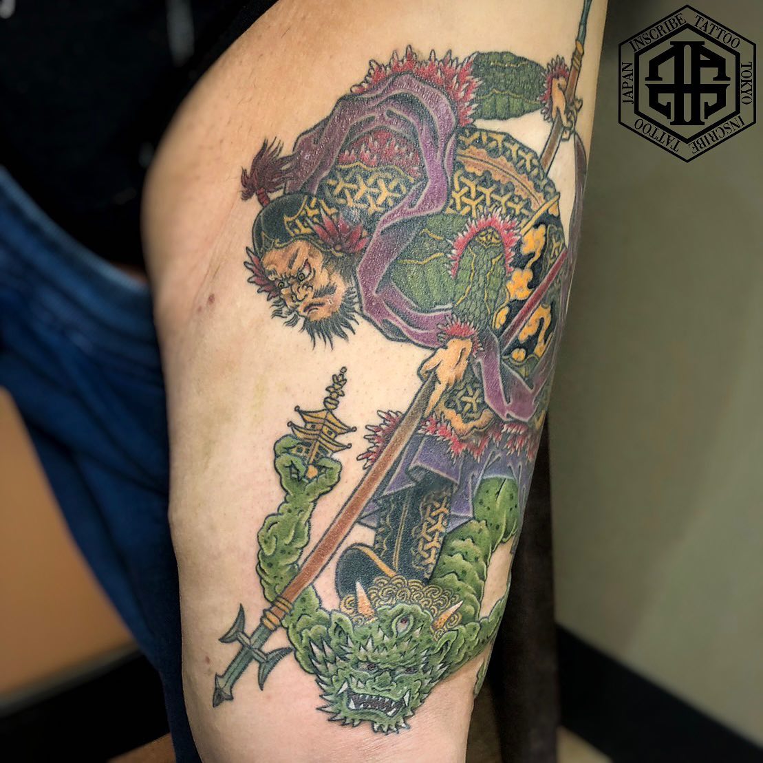 毘沙門天 三つ目鬼 タトゥー カラー | JAPANESE ジャパニーズ | NEW