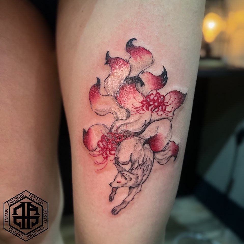 九尾 狐 彼岸花 タトゥー カラー | COLOR カラー | NEW LIST