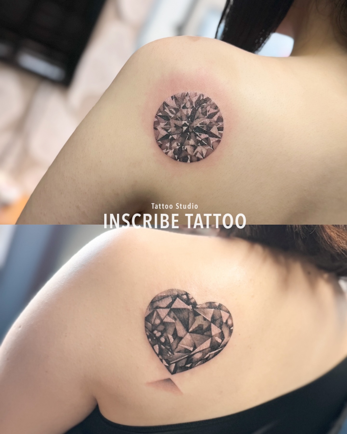 ダイヤモンド タトゥー ブラック＆グレー REALISTIC リアリスティック NEW LIST ギャラリー 一覧インス